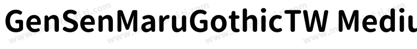 GenSenMaruGothicTW Medium字体转换